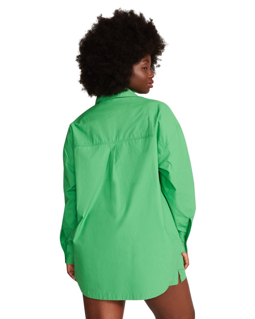 Green Steve Madden Poppy Top Women's Shirts | PH 3159UNT